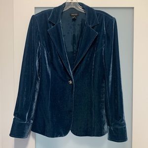 Spense blazer deep teal luxurious feel heavyweight velour size M
